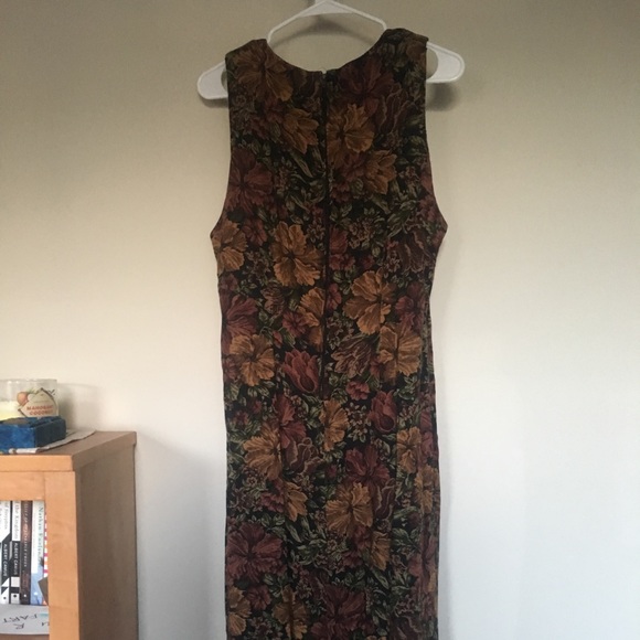 Vintage 90s Floral Midi Dress by RJ Stevens - Picture 2 of 5